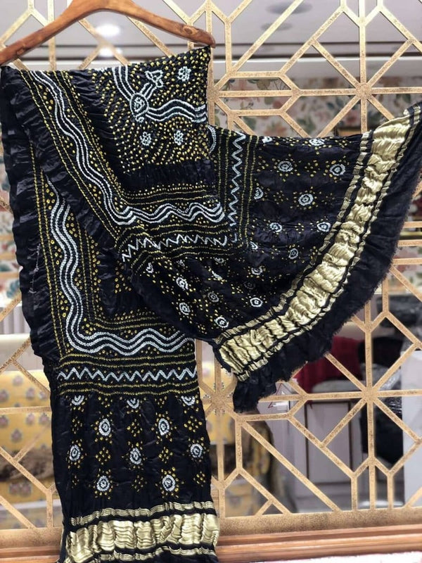 Pure Gaji Silk Chandokhani Dupatta - Leheriya