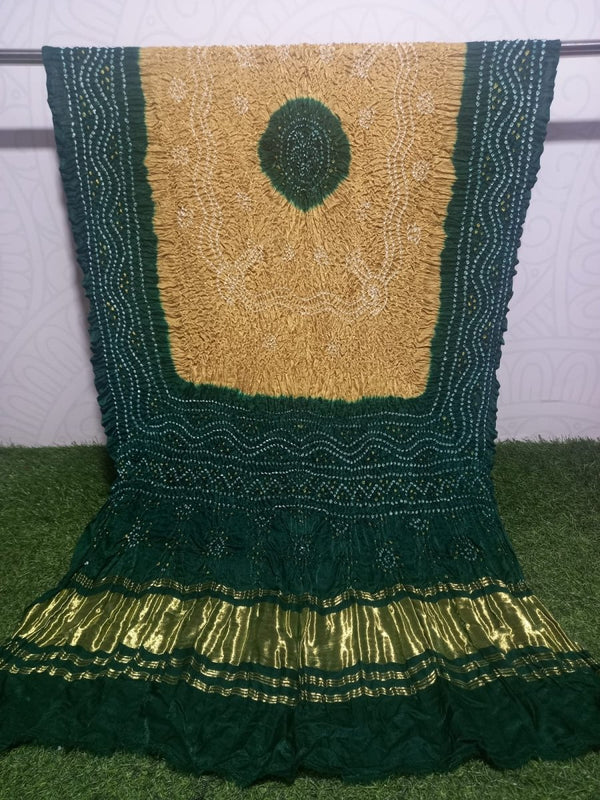 Pure Gaji Silk Chandokhani Dupatta - Leheriya