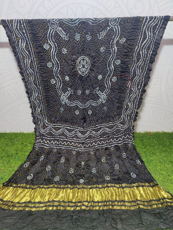 Pure Gaji Silk Chandokhani Dupatta - Leheriya