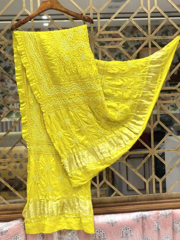 Pure Gaji Silk Chandokhani Dupatta - Leheriya