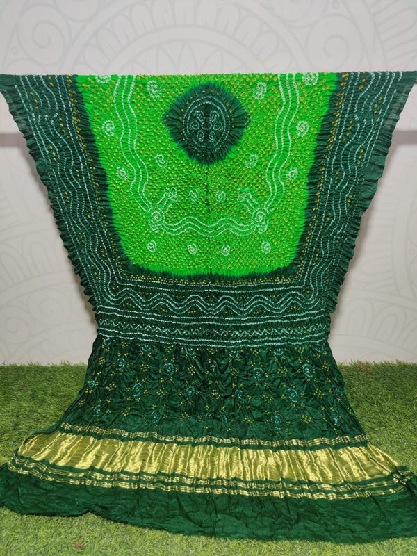 Pure Gaji Silk Chandokhani Dupatta - Leheriya