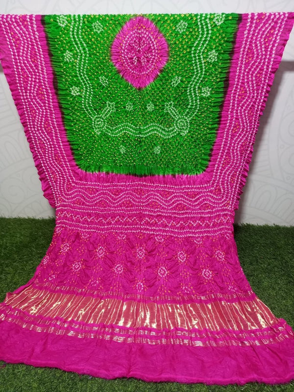 Pure Gaji Silk Chandokhani Dupatta - Leheriya