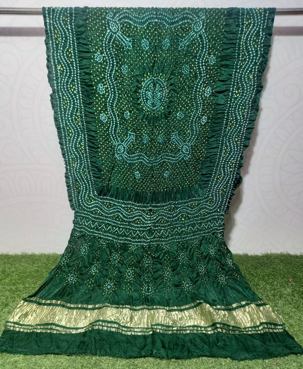 Pure Gaji Silk Chandokhani Dupatta - Leheriya