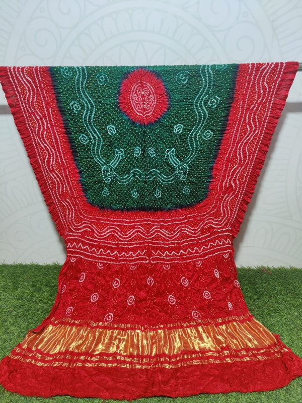 Pure Gaji Silk Chandokhani Dupatta - Leheriya