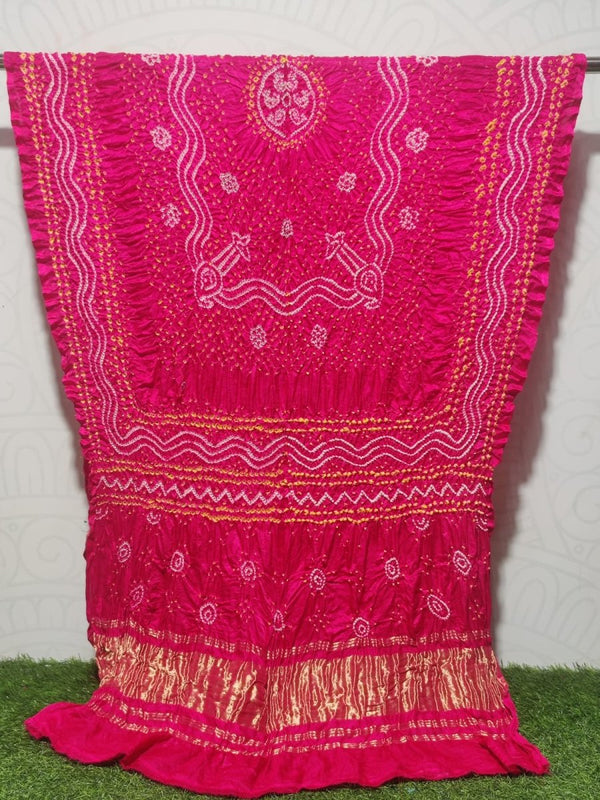 Pure Gaji Silk Chandokhani Dupatta - Leheriya