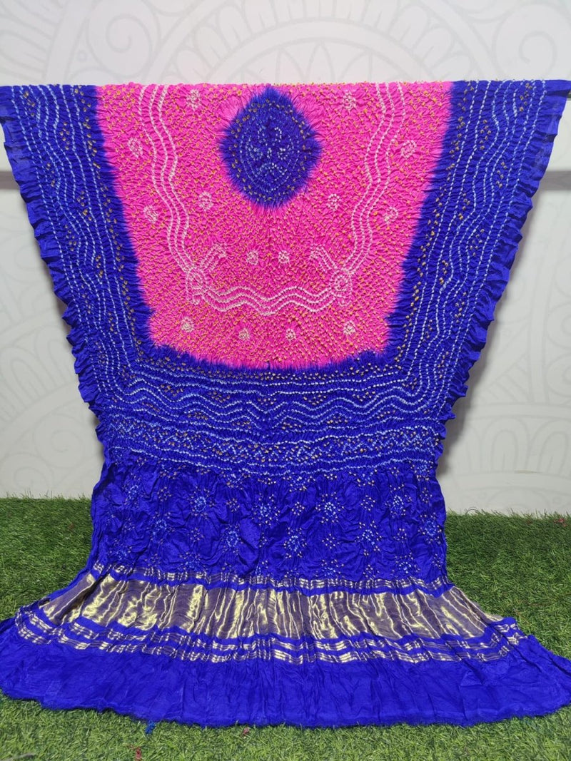 Pure Gaji Silk Chandokhani Dupatta - Leheriya