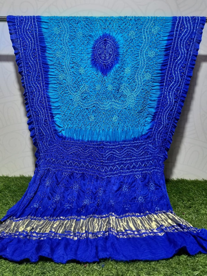 Pure Gaji Silk Chandokhani Dupatta - Leheriya