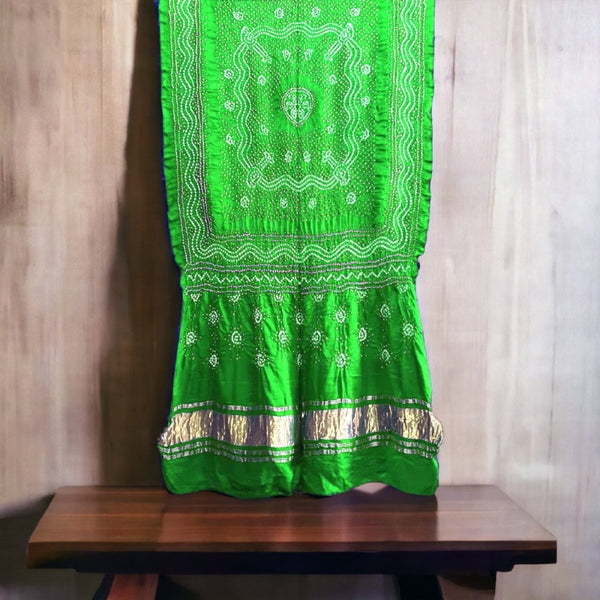 Pure Gaji Silk Chandrakhani Dupatta - Leheriya