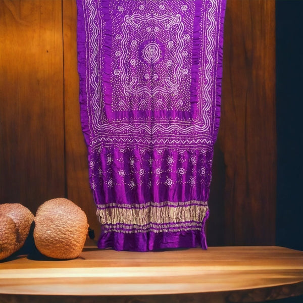 Pure Gaji Silk Chandrakhani Dupatta - Leheriya