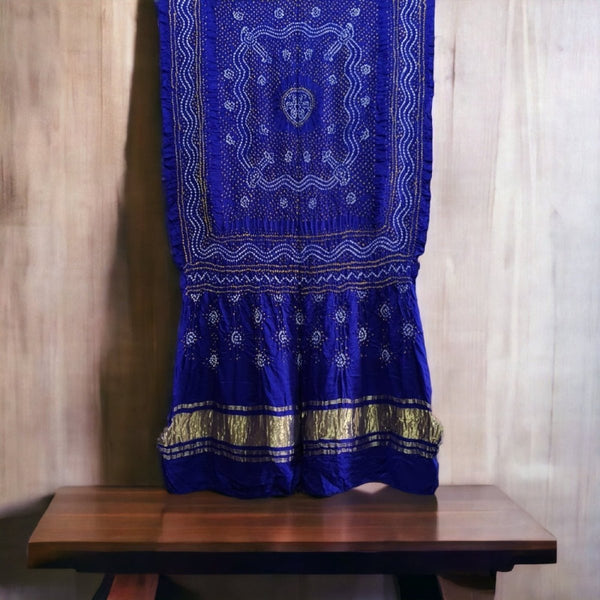 Pure Gaji Silk Chandrakhani Dupatta - Leheriya