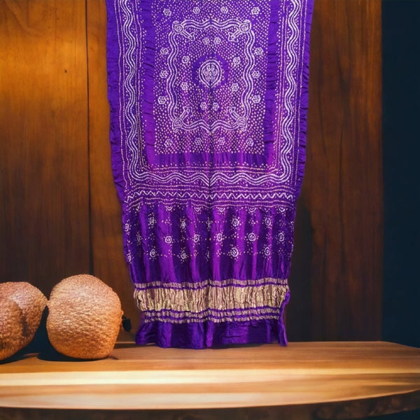 Pure Gaji Silk Chandrakhani Dupatta - Leheriya