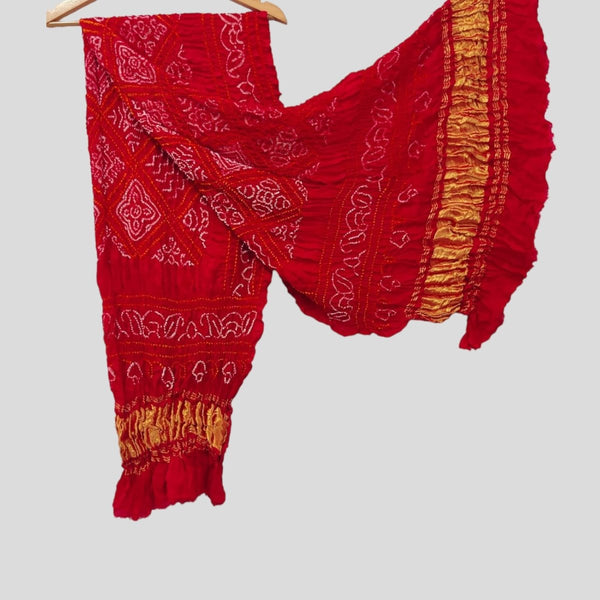 Pure Gaji Silk Dupatta - Leheriya