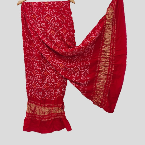 Pure Gaji Silk Dupatta - Leheriya