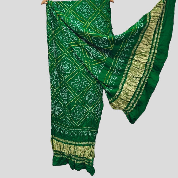 Pure Gaji Silk Dupatta - Leheriya