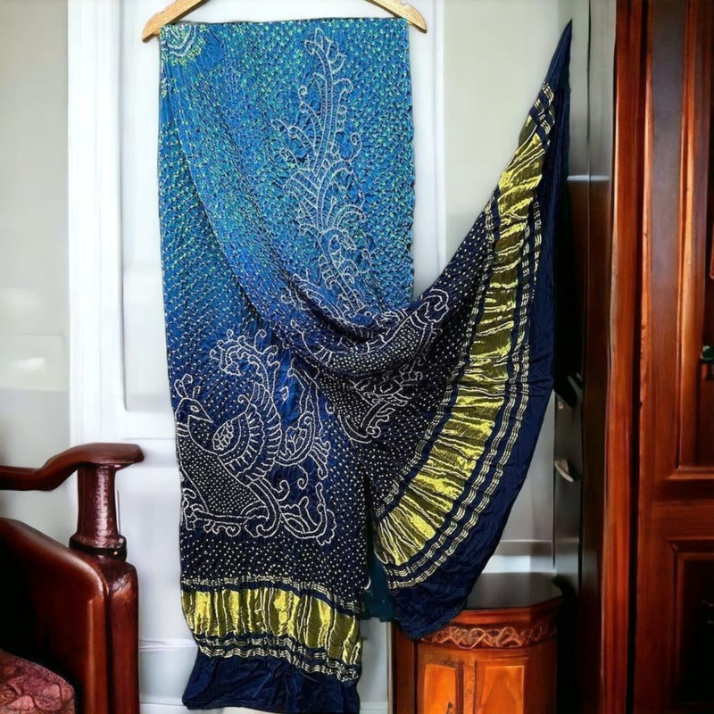 Pure Gaji Silk Dupatta - Leheriya