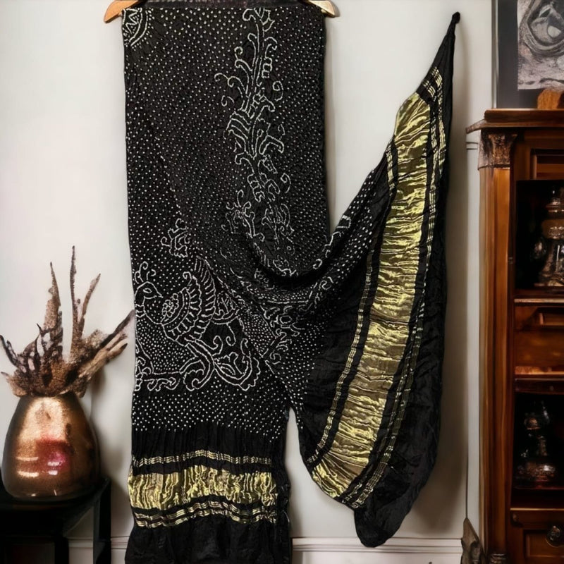 Pure Gaji Silk Dupatta - Leheriya