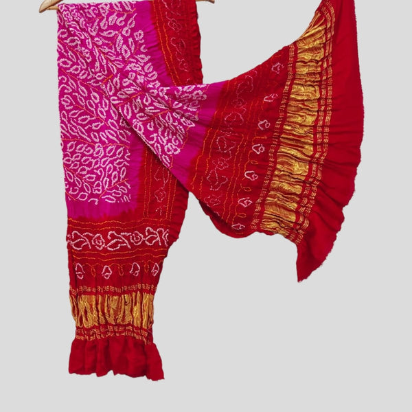 Pure Gaji Silk Dupatta - Leheriya