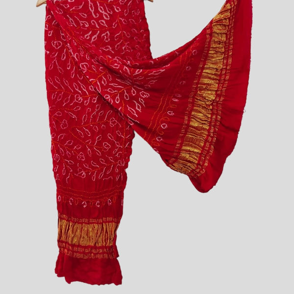 Pure Gaji Silk Dupatta - Leheriya