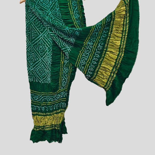 Pure Gaji Silk Dupatta - Leheriya