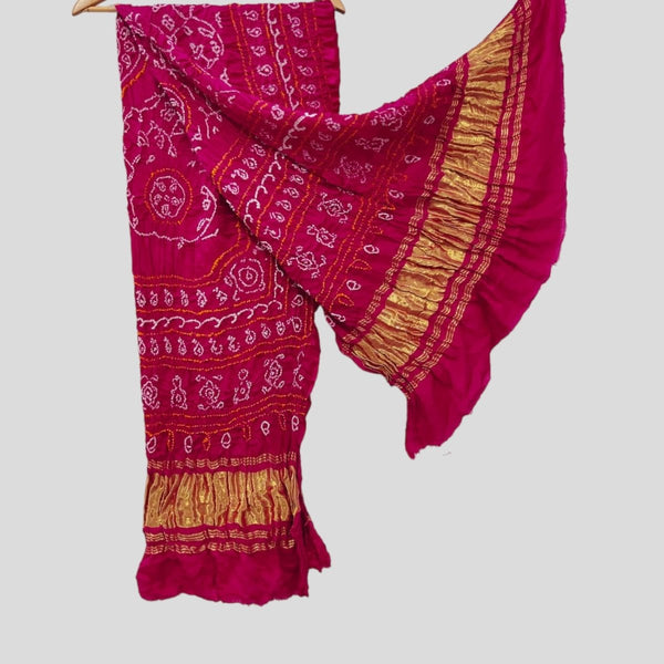 Pure Gaji Silk Dupatta - Leheriya