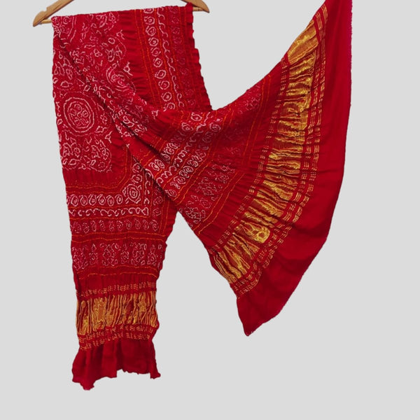 Pure Gaji Silk Dupatta - Leheriya