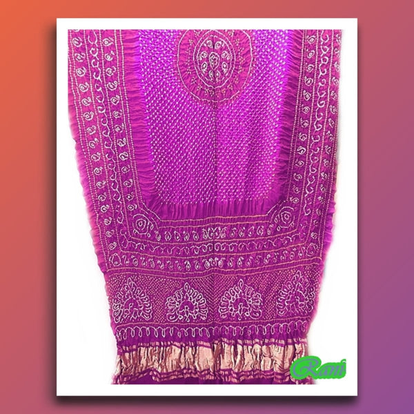 Pure Gaji Silk Morlo Dupatta - Leheriya