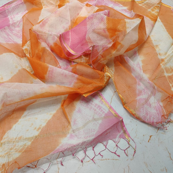 Pure Kota Cotton Shibori Dupatta - Leheriya