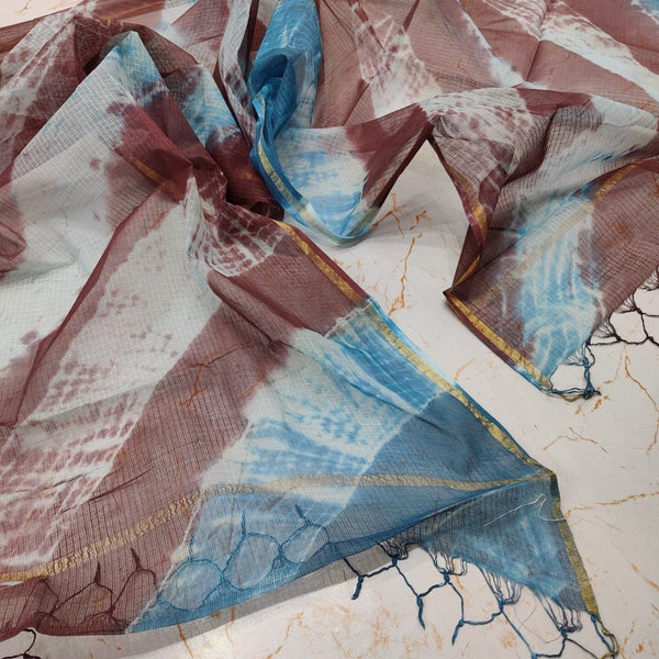 Pure Kota Cotton Shibori Dupatta - Leheriya