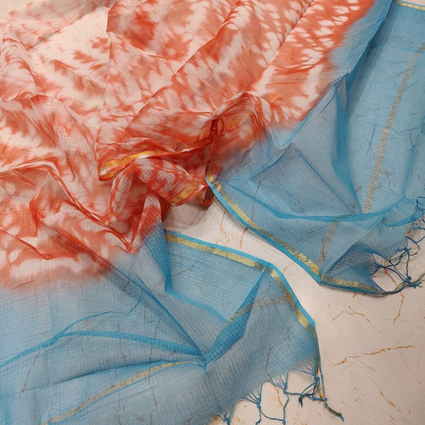 Pure Kota Cotton Shibori Dupatta - Leheriya