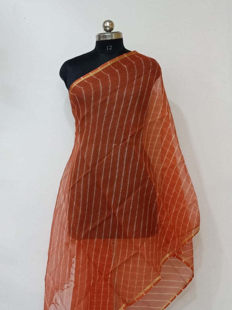 Pure Kota Doria Cotton Dupatta - Leheriya