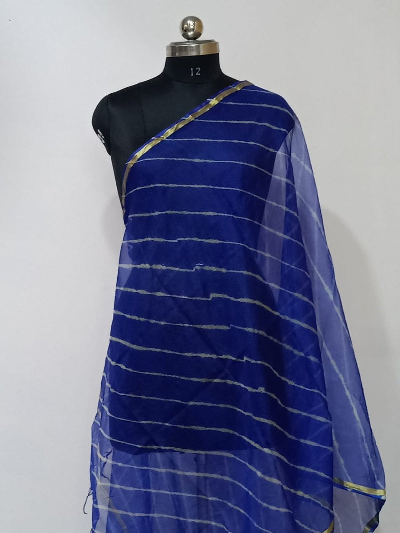 Pure Kota Doria Cotton Dupatta - Leheriya