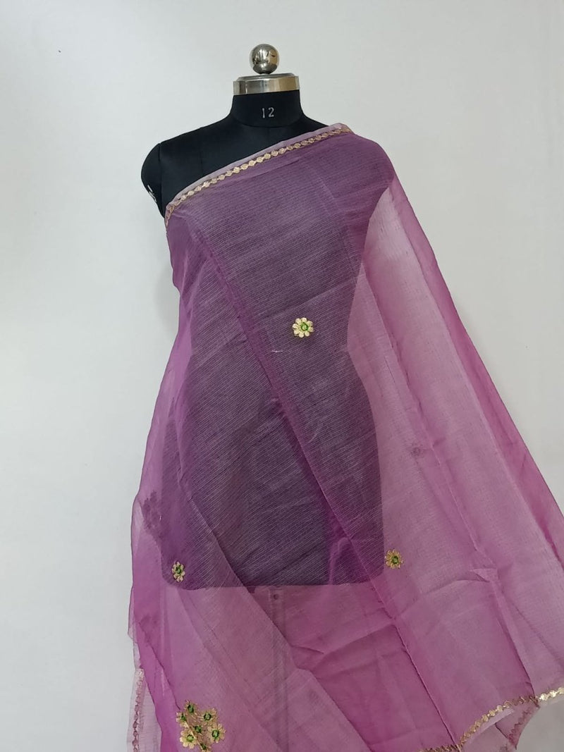 Pure Kota Doria Cotton Dupatta - Leheriya