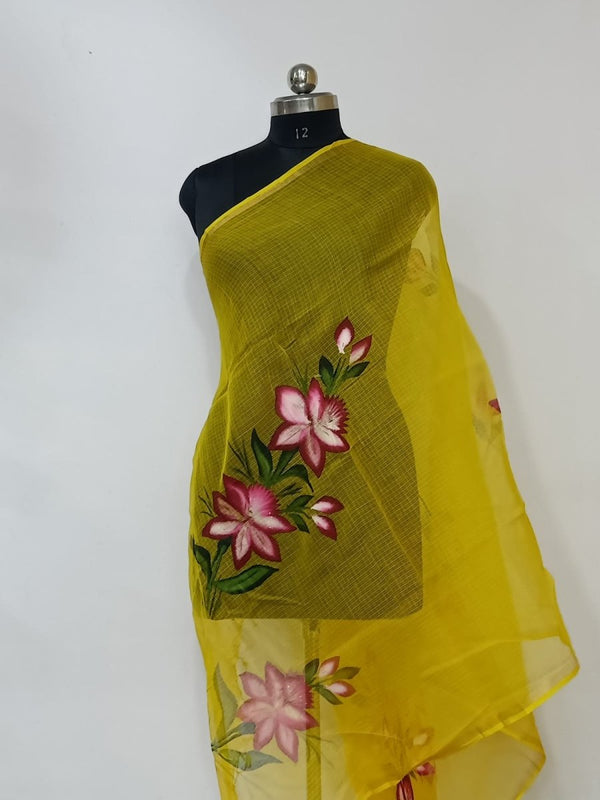 Pure Kota Doria Cotton Dupatta - Leheriya