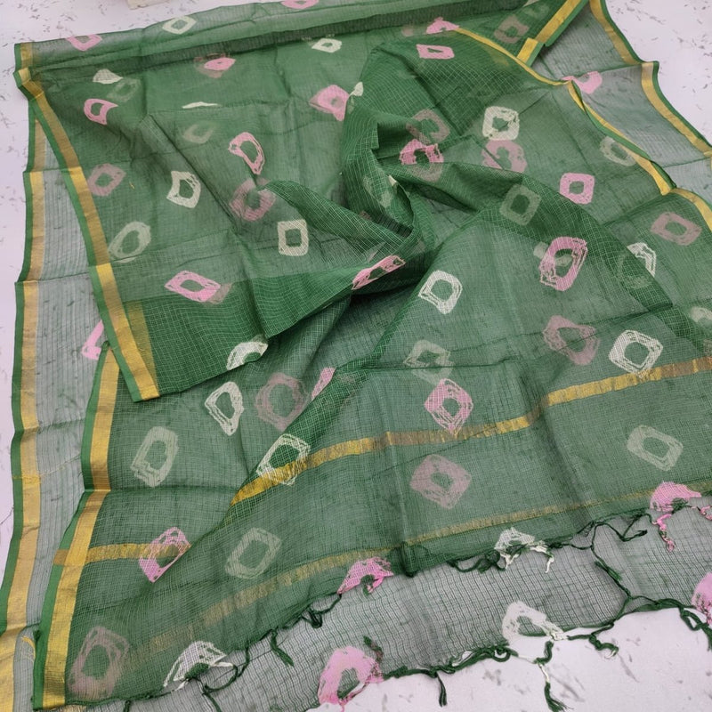 Pure Kota Doria Cotton Dupatta - Leheriya