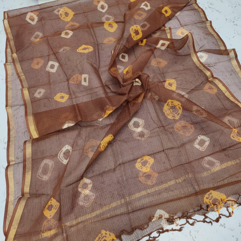 Pure Kota Doria Cotton Dupatta - Leheriya