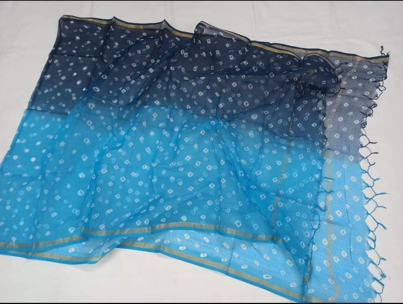 Pure Kota Doria Silk Dupatta - Leheriya