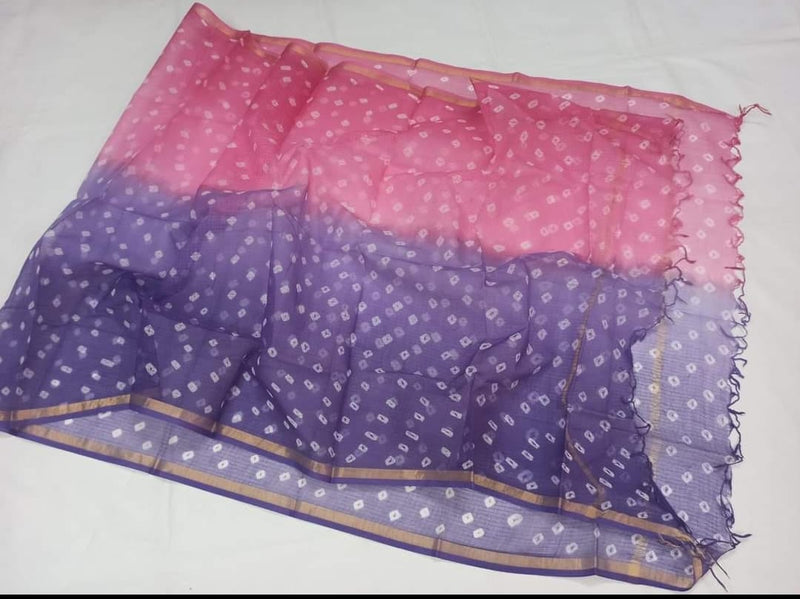 Pure Kota Doria Silk Dupatta - Leheriya