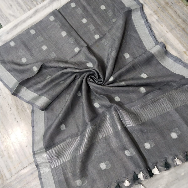 Pure Linen Dupatta - Leheriya