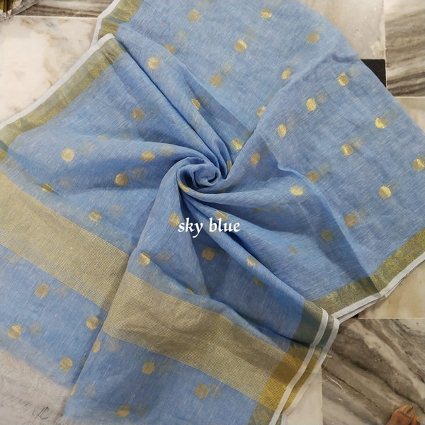 Pure Linen Dupatta - Leheriya