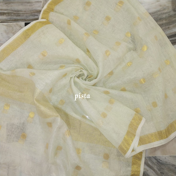 Pure Linen Dupatta - Leheriya