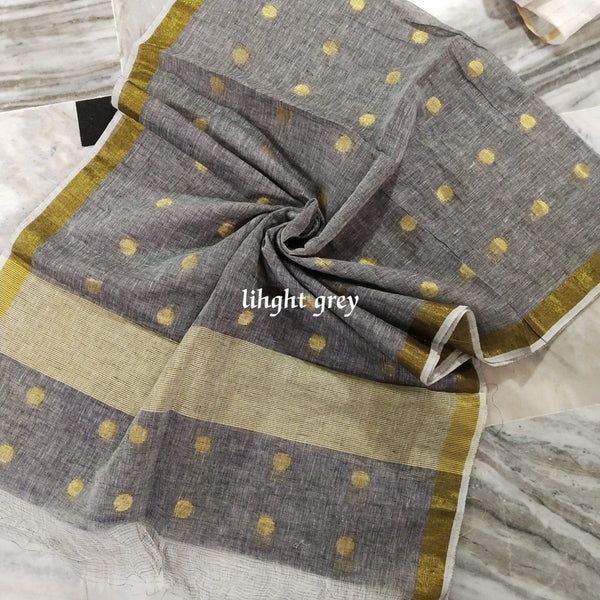 Pure Linen Dupatta - Leheriya