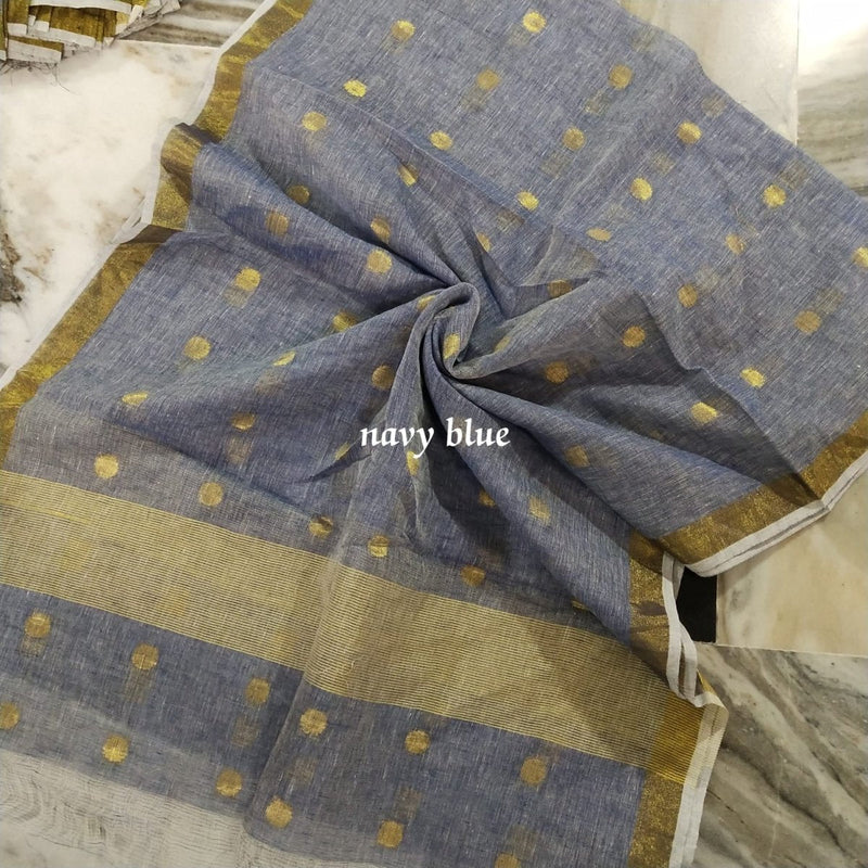 Pure Linen Dupatta - Leheriya