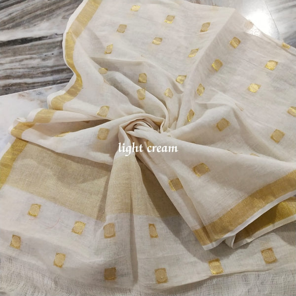 Pure Linen Dupatta - Leheriya