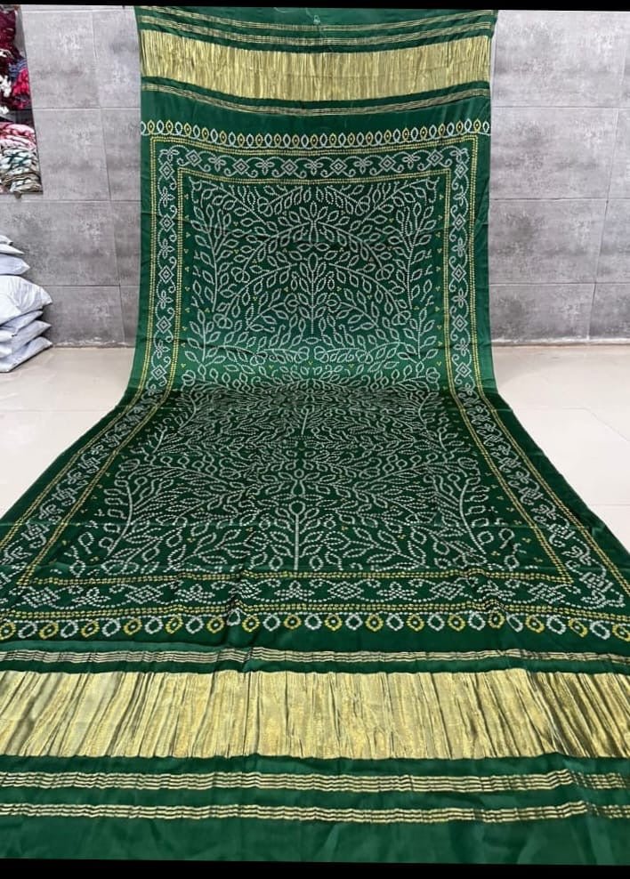 Pure Modal Silk Patola Digital Print Dupatta with Lagdi Patta - Leheriya