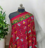 Pure Modal Silk Patola Digital Print Dupatta with Lagdi Patta - Leheriya