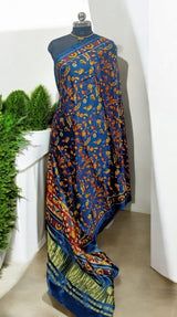 Pure Modal Silk Patola Digital Print Dupatta with Lagdi Patta - Leheriya