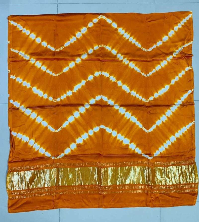 Pure Modal Silk Shibori Dupatta Lagdi Patto - Leheriya