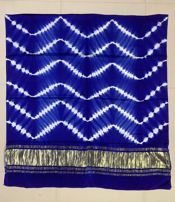 Pure Modal Silk Shibori Dupatta Lagdi Patto - Leheriya