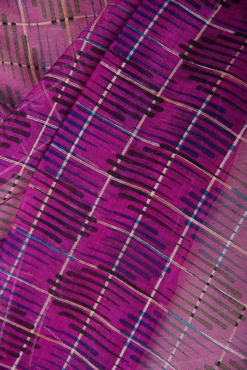 Purple Digital Print Dupatta - Leheriya