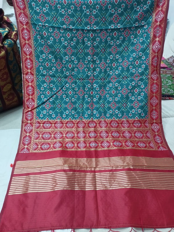 Woven Patola Banarasi Silk Dupatta - Leheriya